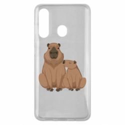 Чехол для Samsung M40 Две капибары - PrintSalon