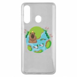 Чехол для Samsung M40 Капибара в воде - PrintSalon