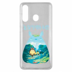 Чехол для Samsung M40 Тоторо на рыбалке - PrintSalon