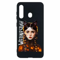 Чехол для Samsung M40 Венздей кошка - PrintSalon