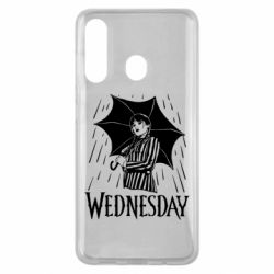 Чохол для Samsung M40 Венздей Вдамс и зонт - PrintSalon