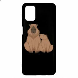 Чехол для Samsung M51 Две капибары - PrintSalon