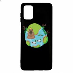 Чехол для Samsung M51 Капибара в воде - PrintSalon
