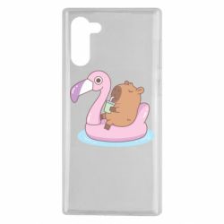 Чехол для Samsung Note 10 Capybara Chilling - PrintSalon
