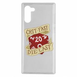 Чехол для Samsung Note 10 Crit fast - die last - PrintSalon