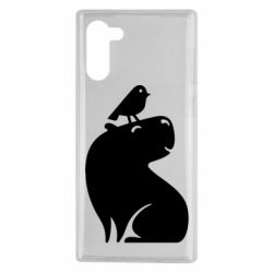Чохол для Samsung Note 10 Копібара та Пташка - PrintSalon