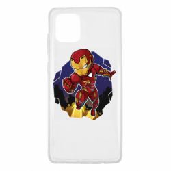 Чехол для Samsung Note 10 Lite Flying Iron man - PrintSalon