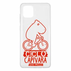 Чехол для Samsung Note 10 Lite Капибара на велосипеде - PrintSalon