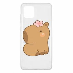 Чохол для Samsung Note 10 Lite Капібара з квіткою - PrintSalon