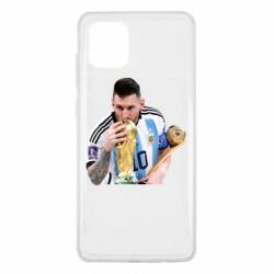 Чехол для Samsung Note 10 Lite Месси целует кубок - PrintSalon