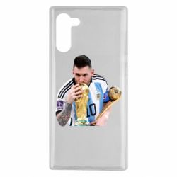 Чехол для Samsung Note 10 Месси целует кубок