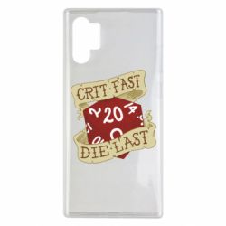 Чехол для Samsung Note 10 Plus Crit fast - die last