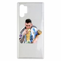 Чехол для Samsung Note 10 Plus Месси целует кубок