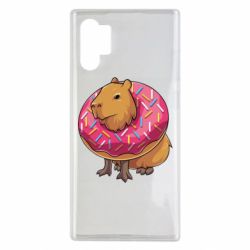 Чехол для Samsung Note 10 Plus Пончик с капибарой