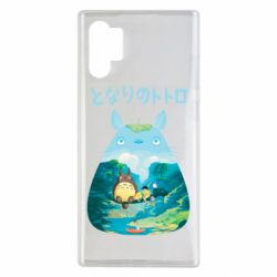 Чехол для Samsung Note 10 Plus Тоторо на рыбалке