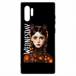 Чехол для Samsung Note 10 Plus Венздей кошка