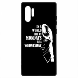 Чехол для Samsung Note 10 Plus Wednesday girl