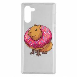 Чехол для Samsung Note 10 Пончик с капибарой - PrintSalon