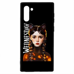 Чехол для Samsung Note 10 Венздей кошка - PrintSalon