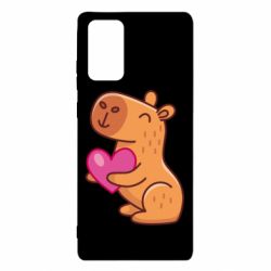 Чехол для Samsung Note 20 Капибара сердечко - PrintSalon