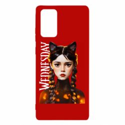 Чехол для Samsung Note 20 Венздей кошка - PrintSalon