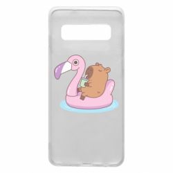 Чехол для Samsung S10 Capybara Chilling - PrintSalon