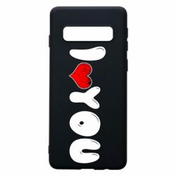 Чехол для Samsung S10 День Валентина I love you - PrintSalon