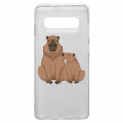 Чехол для Samsung S10+ Две капибары - PrintSalon