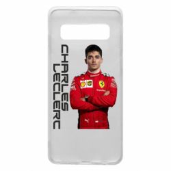 Чехол для Samsung S10 F1 Charles Leclerc - PrintSalon
