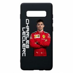 Чехол для Samsung S10+ F1 Charles Leclerc - PrintSalon
