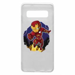 Чехол для Samsung S10 Flying Iron man - PrintSalon