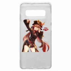 Чехол для Samsung S10+ Ху Тао Геншин - PrintSalon