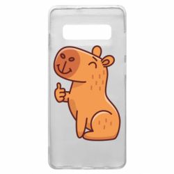 Чехол для Samsung S10+ Капибара лайк - PrintSalon