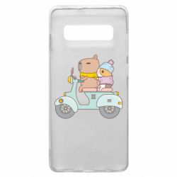 Чехол для Samsung S10+ Капибара и Морская свинка - PrintSalon