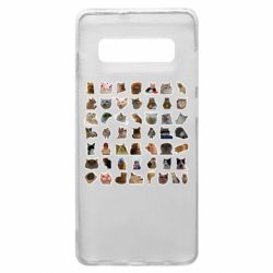 Чехол для Samsung S10+ Коты мем. - PrintSalon