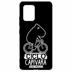 Чехол для Samsung S10 Lite Капибара на велосипеде - PrintSalon