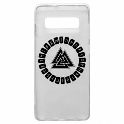 Чехол для Samsung S10+ Scandinavian Runes And Walknut - PrintSalon