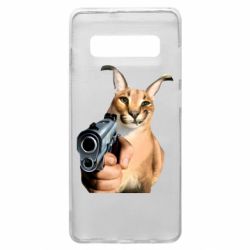 Чехол для Samsung S10+ Шлепа с пистолетом - PrintSalon