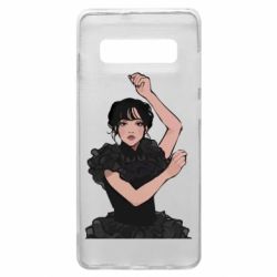 Чехол для Samsung S10+ Уэнсдей арт - PrintSalon