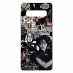 Чехол для Samsung S10+ Венздей Адамс. - PrintSalon