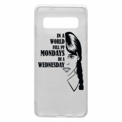 Чехол для Samsung S10 Wednesday girl - PrintSalon