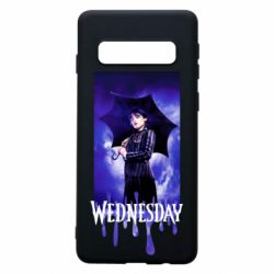 Чехол для Samsung S10 Wednesday Text Logo - PrintSalon