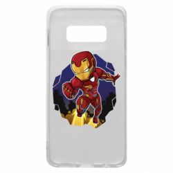 Чехол для Samsung S10e Flying Iron man - PrintSalon