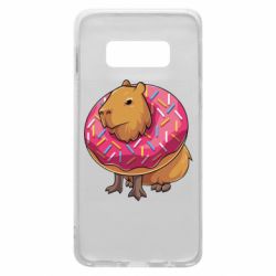 Чехол для Samsung S10e Пончик с капибарой - PrintSalon