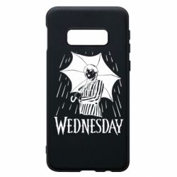 Чохол для Samsung S10e Венздей Вдамс и зонт - PrintSalon