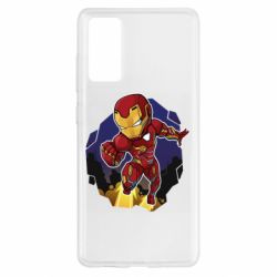 Чехол для Samsung S20 FE Flying Iron man - PrintSalon