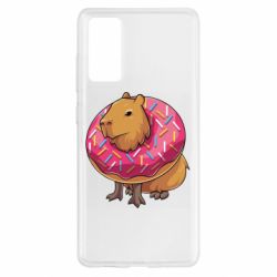 Чехол для Samsung S20 FE Пончик с капибарой - PrintSalon