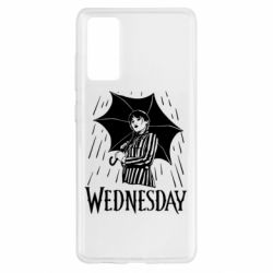 Чохол для Samsung S20 FE Венздей Вдамс и зонт - PrintSalon