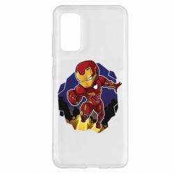 Чехол для Samsung S20 Flying Iron man - PrintSalon