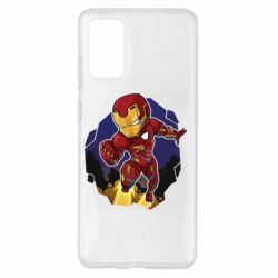 Чехол для Samsung S20+ Flying Iron man - PrintSalon